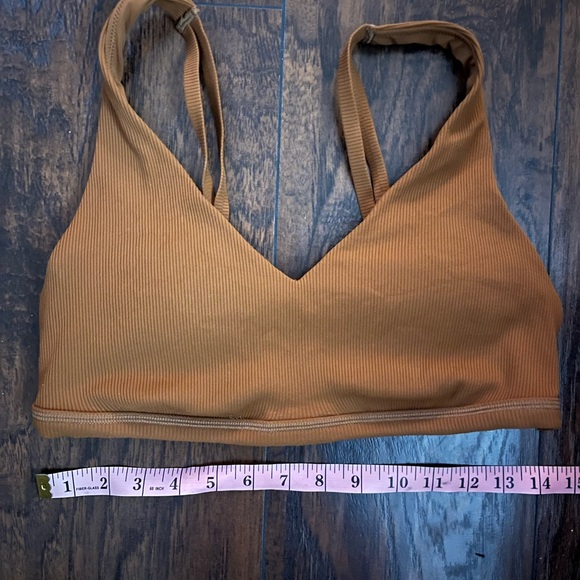 Brown Ribbed Sportsbra - Picture 4 of 9